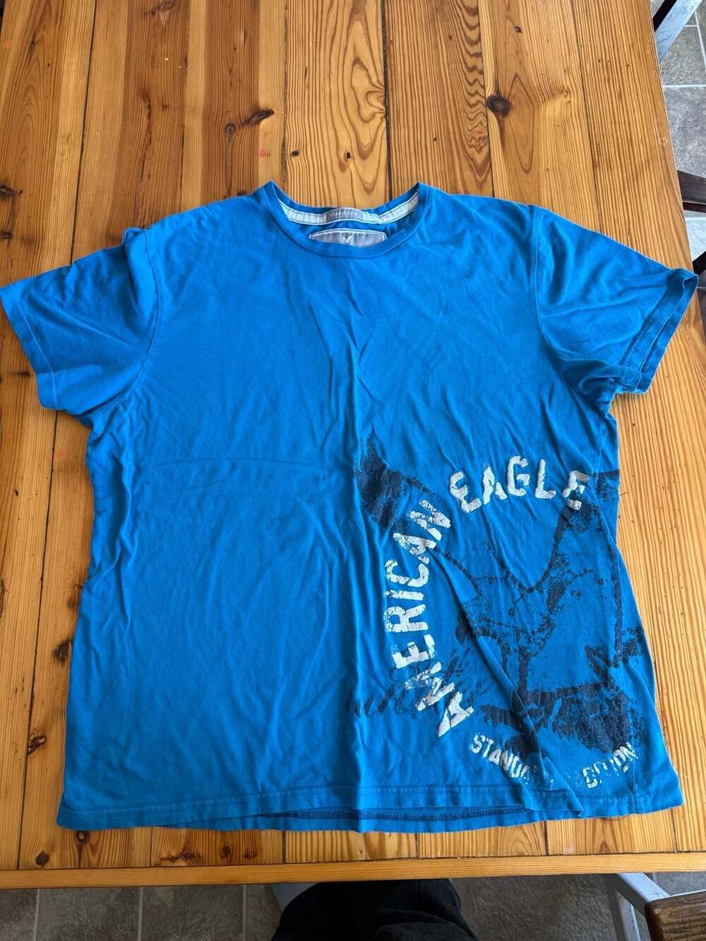 American Eagle Outfitters T-Shirt Size XXL Blue Classic Fit Graphic